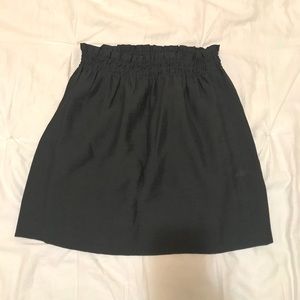 J. Crew Elastic Waist Linen Grey Skirt, Sz 2